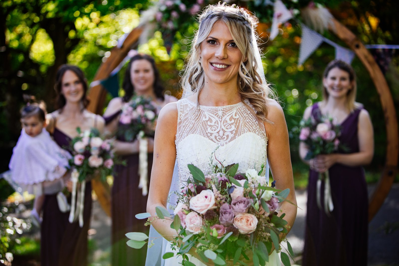 Wedding photography at Bath Botanical gardens